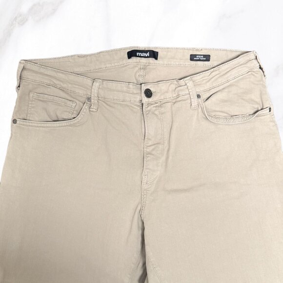 Mavi Men's Tan Steve Athletic Tapered Denim Jeans, Size 38x30 - Picture 4 of 9